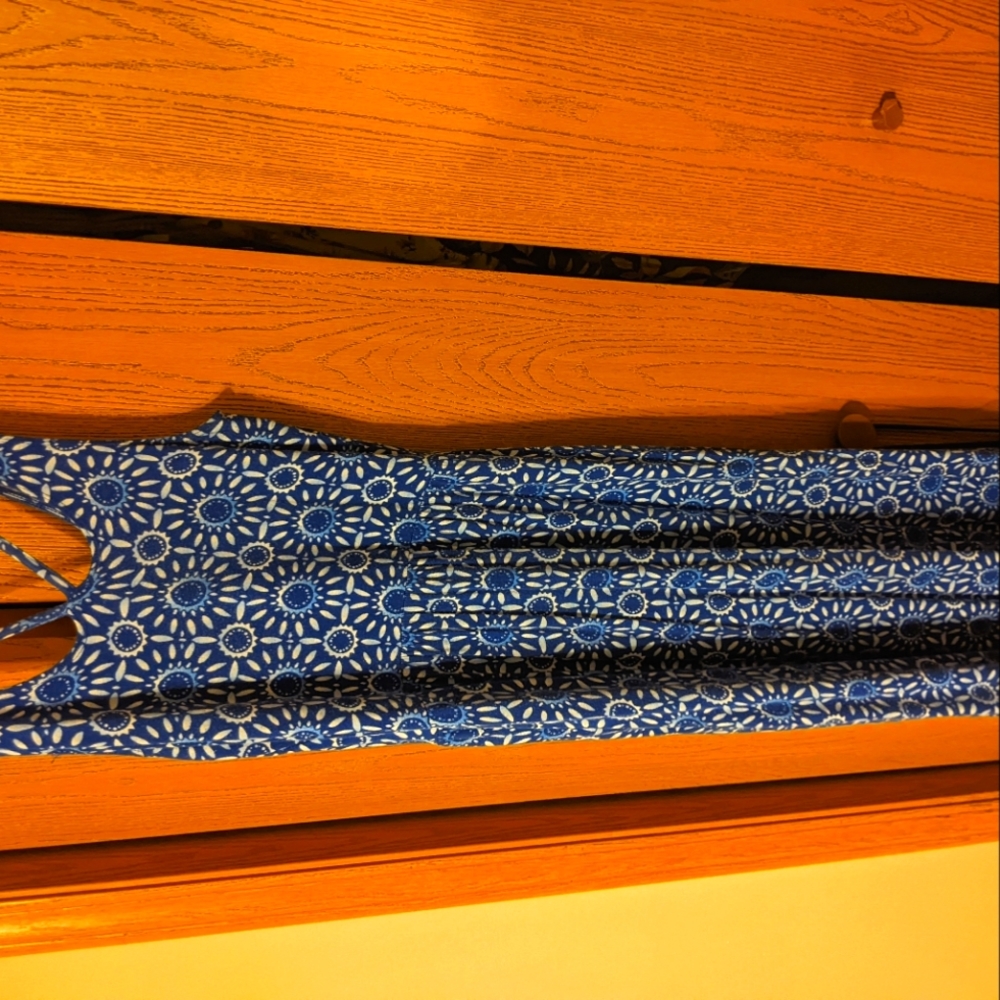 Very comfortable blue maxi